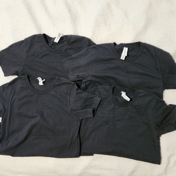 Bella canvas tshirt for Girls Size Large 14/16 Black 4 Pcs - Picture 3 of 11